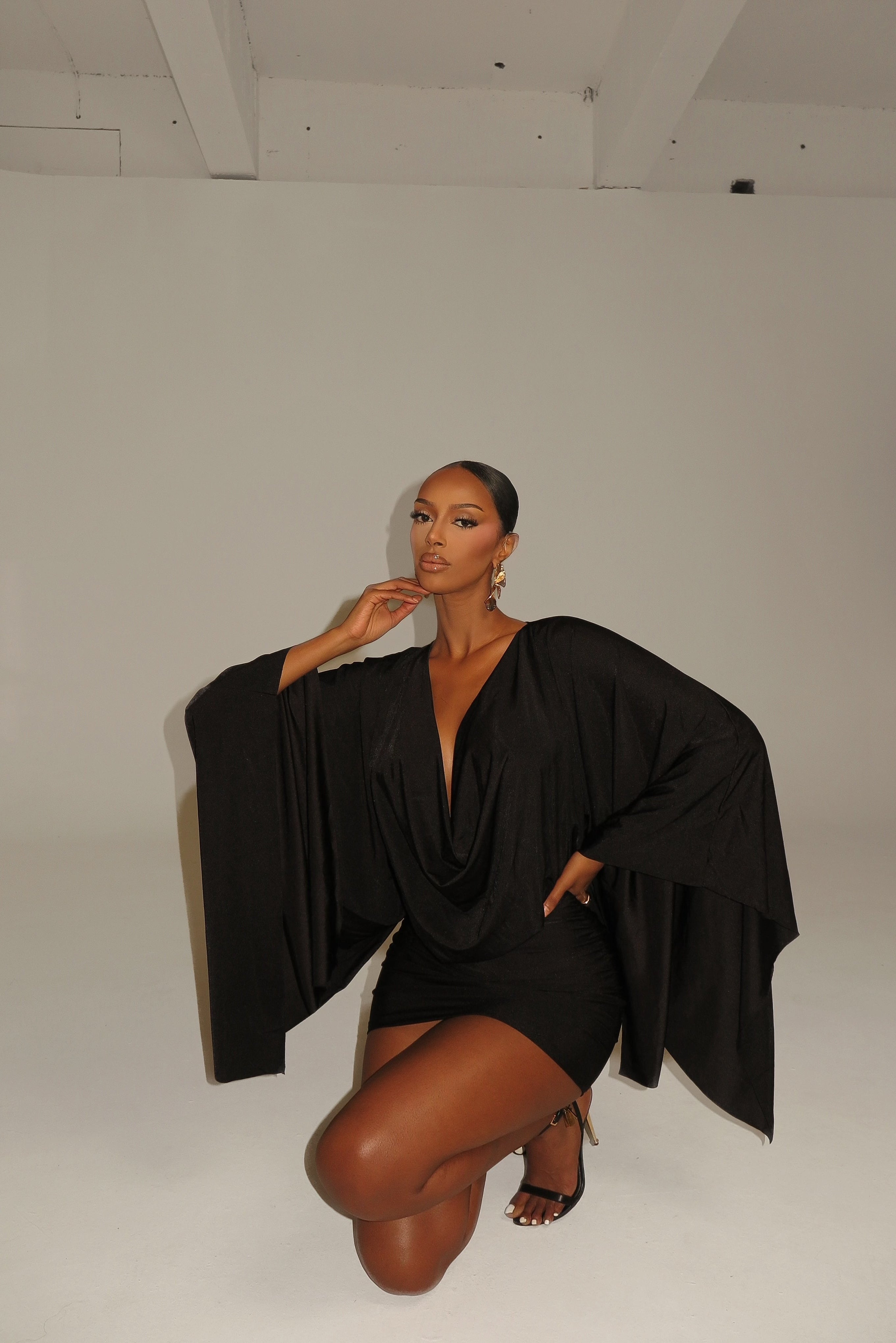 The Amara Mini Dress - Black