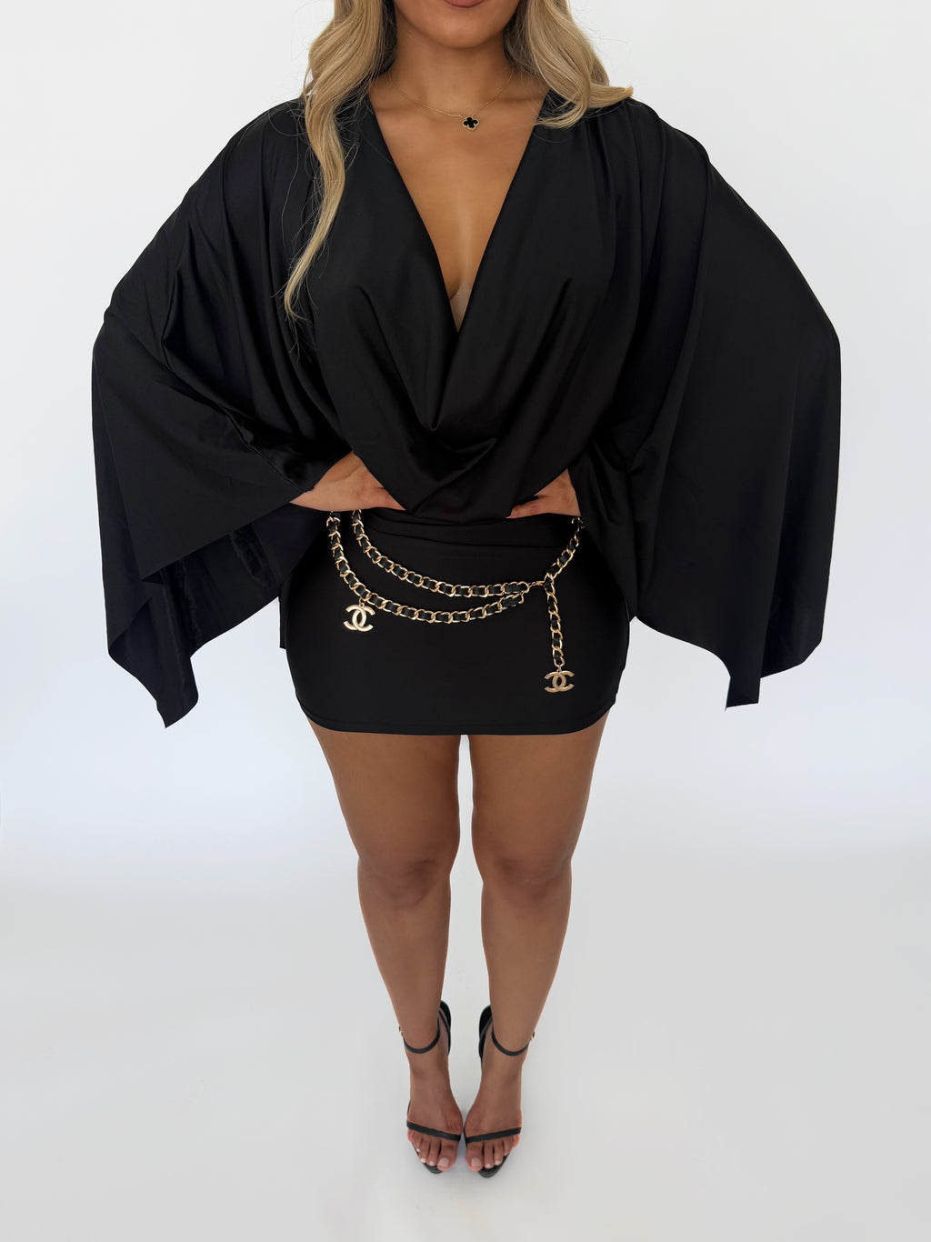 The Amara Mini Dress - Black