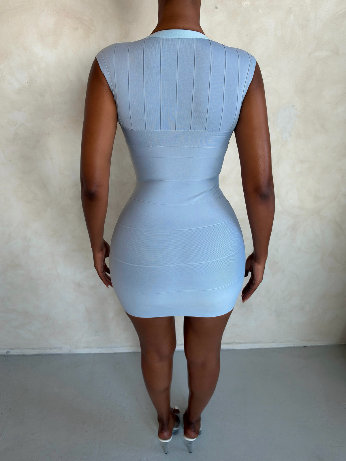The DOLLY Mini Dress - Baby Blue