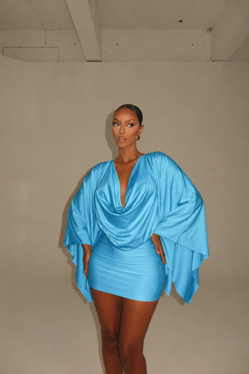 NEW IN! The Amara Mini Dress - Ocean Blue