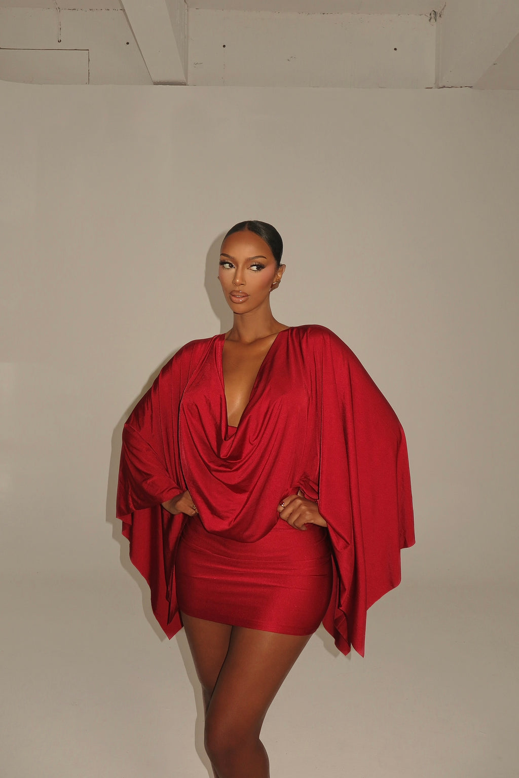 The Amara Mini Dress - Red