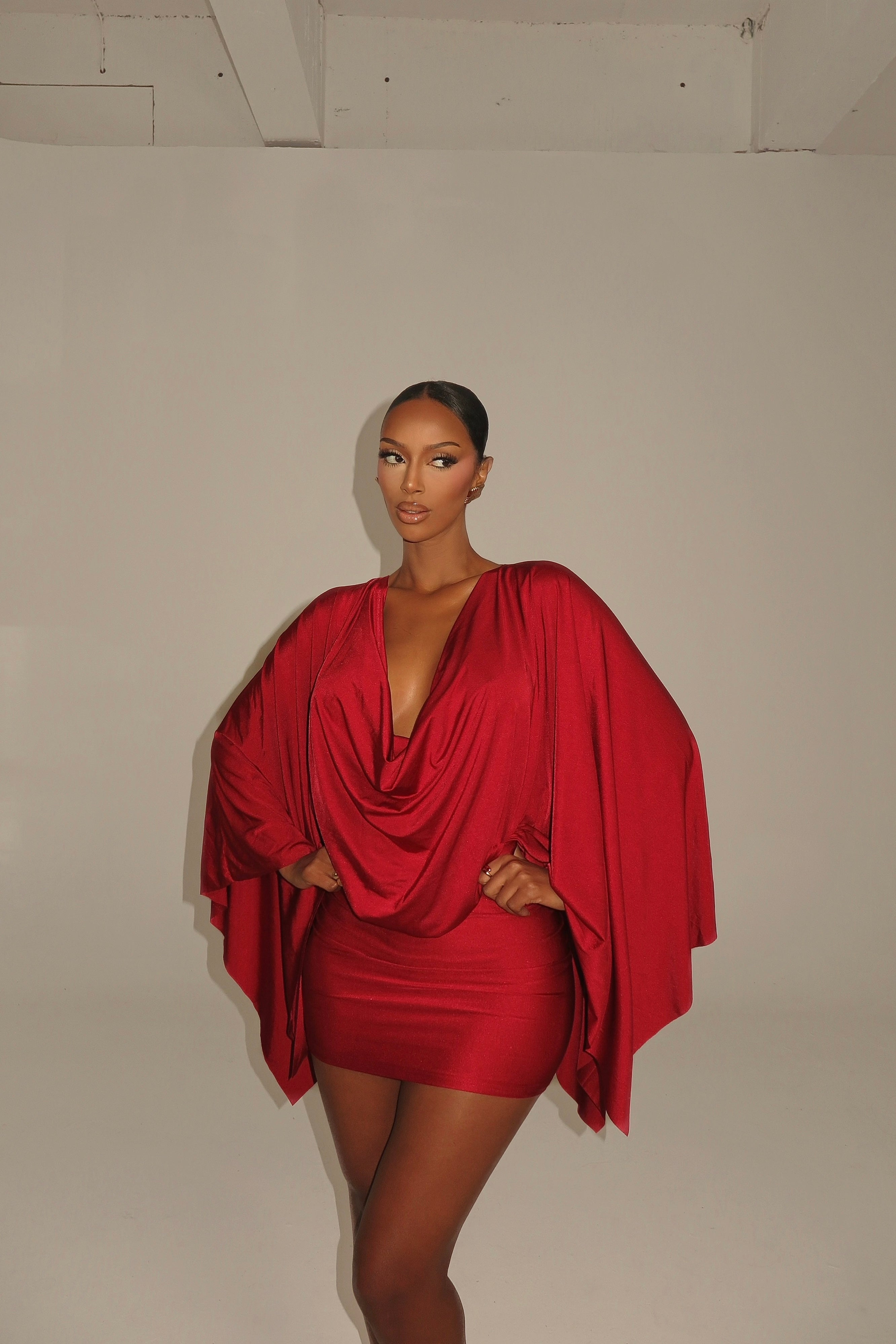 The Amara Mini Dress - Red