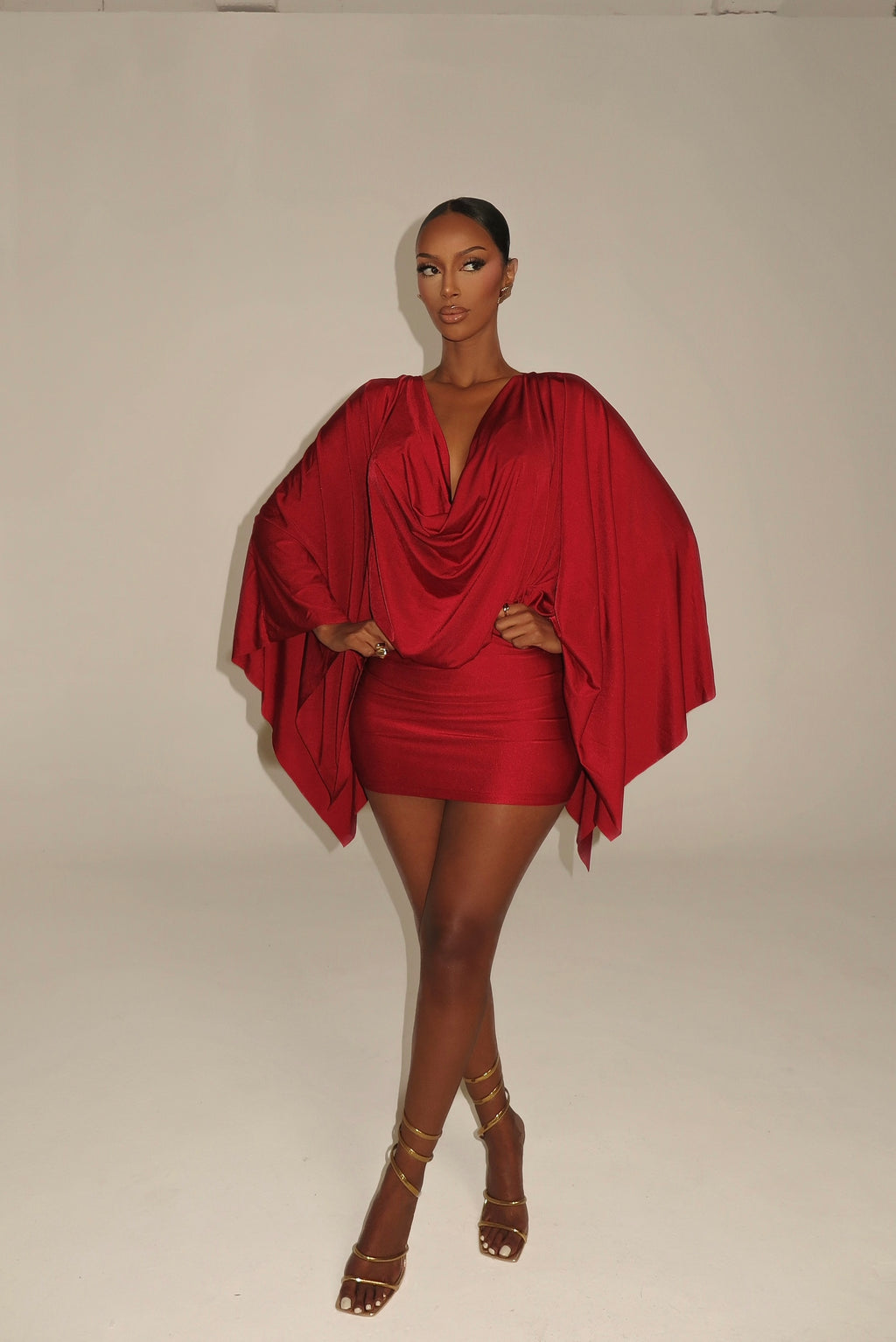 The Amara Mini Dress - Red