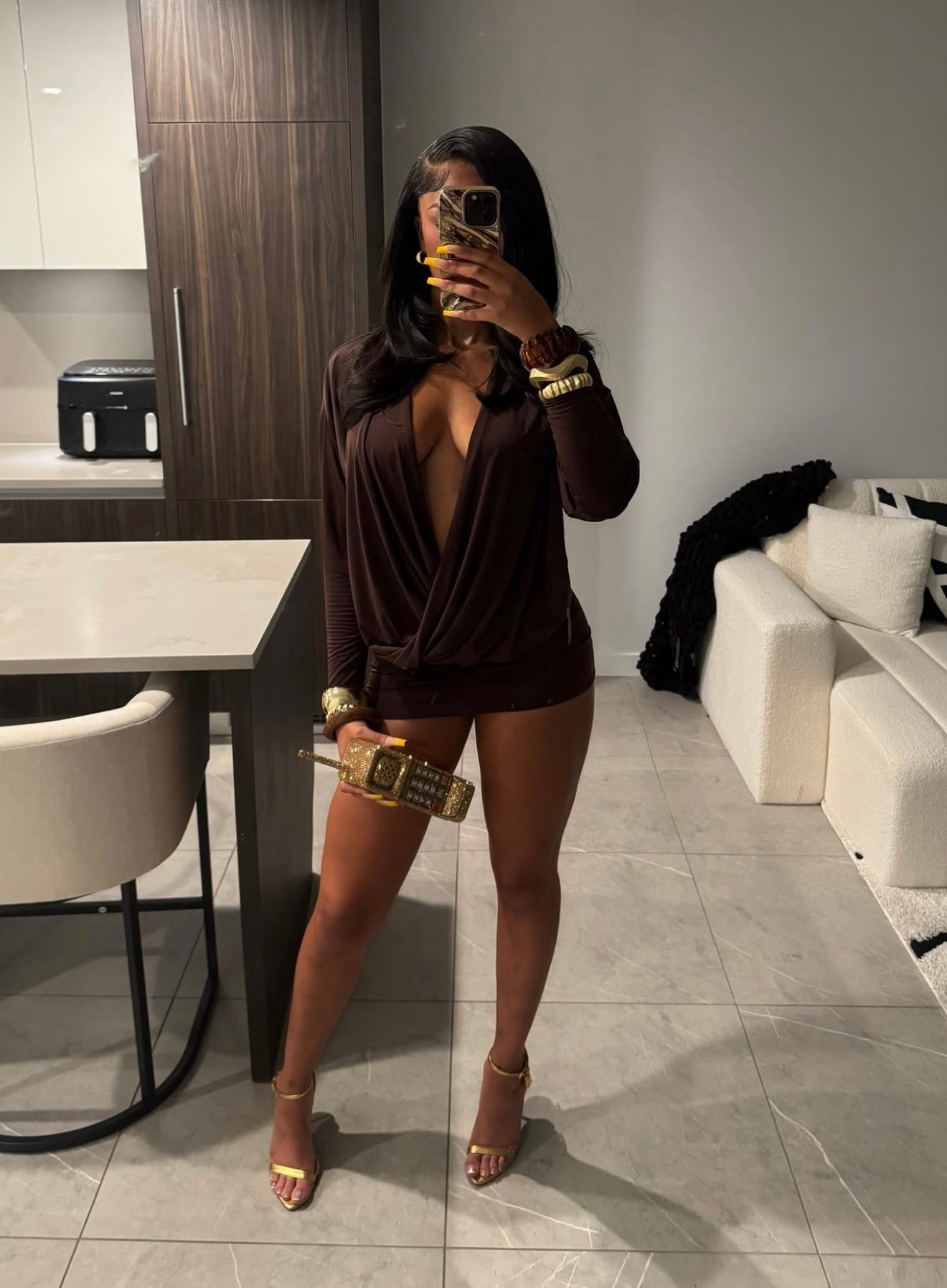 Chocolate Dreams Mini Dress