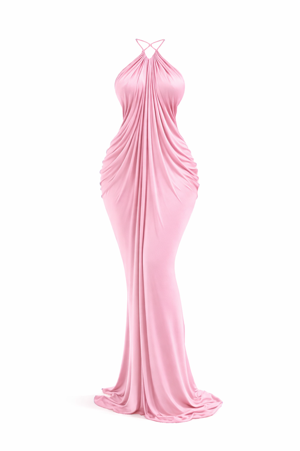 The LUMIÈRE Maxi Dress - Blush Pink