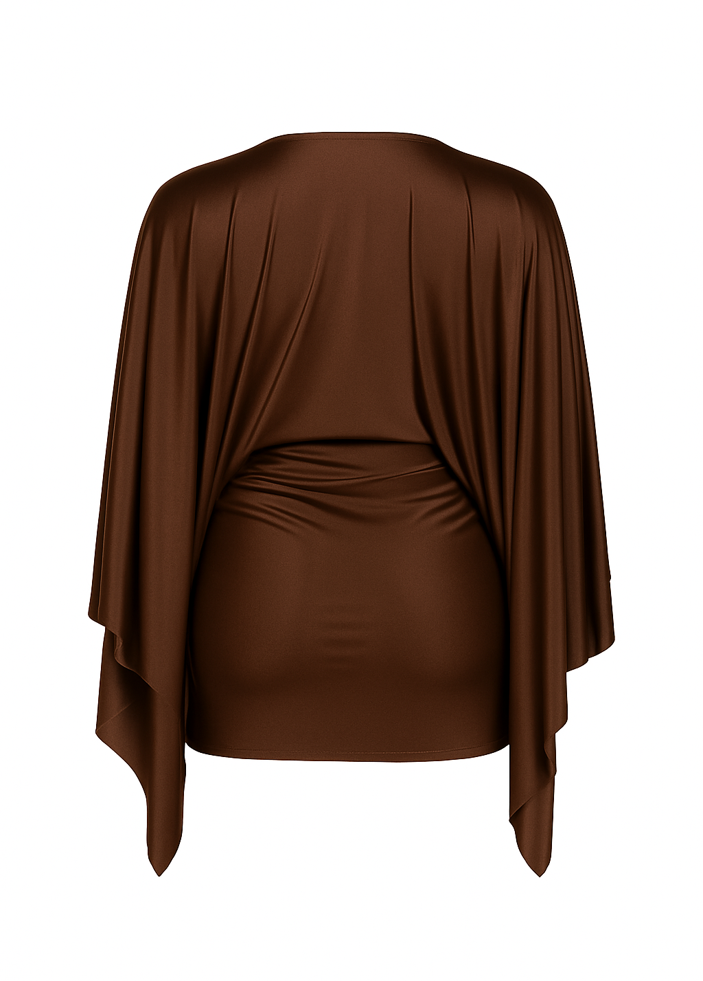 The Amara Mini Dress - Brown